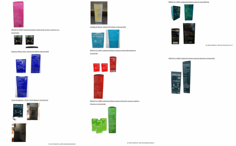 La ANMAT prohibió 18 suplementos dietarios y un medicamento para la diabetes